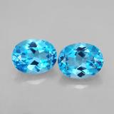 5 ct VVS Oval Facet Topaz 9mm x 7