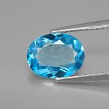 Click for Details 9mm x 7 Oval Facet Topaz 2ct