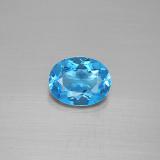 Click for Details 9mm x 7mm Topaz 2ct Oval Facet in Swiss Blue