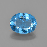Click for Details 9x7mm Topaz 2ct Oval Facet in Swiss Blue
