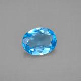 Click for Details 9mmx7mm Topaz 2ct Oval Facet in Swiss Blue