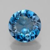 9 mm Topaz 2.5ct Round Facet in London Blue