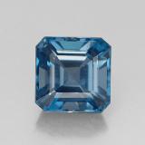 2.5 carat London Blue Octagon Facet Topaz 7mm x 7mm
