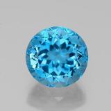 8 mm Round Facet Topaz 2.5ct