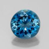 9 mm Topaz 3ct Round Facet in London Blue