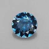 9mm Topaz 2.5ct Round Facet in London Blue