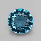 2.5 ct VVS-VS Round Facet Topaz 9 mm