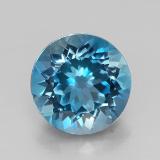 9mm Topaz 3ct Round Facet in London Blue