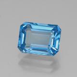 8mm x 6 Topaz 2ct Octagon Facet in Swiss Blue