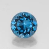 8mm Topaz 2.5ct Round Facet in London Blue