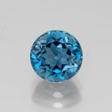 2 carat London Blue Round Facet Topaz 7mm