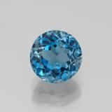 7mm Topaz 2ct Round Facet in London Blue