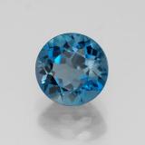 7mm Round Facet Topaz 2ct