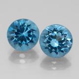 8 mm Round Facet Topaz 5ct