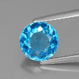 7.5 mm Round Facet Topaz 2ct
