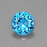7.5mm Round Facet Topaz 2ct