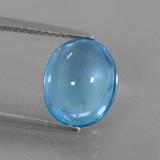 Click for Details 4 ct Transparent Oval Cabochon Topaz 10.5mm x 9mm