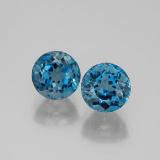 2.5 ct VVS Round Facet Topaz 6 mm