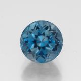 2 carat London Blue Round Facet Topaz 7mm