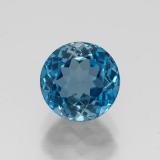 2 carat London Blue Round Facet Topaz 7 mm