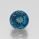 7mm Topaz 2ct Round Facet in London Blue