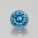 7mm Round Facet Topaz 1.5ct