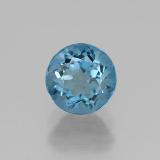 6mm Topaz 1ct Round Facet in London Blue