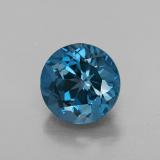 8 mm Topaz 3ct Round Facet in London Blue