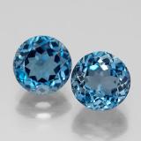 7 mm Round Facet Topaz 4ct