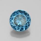 8 mm Topaz 2ct Round Facet in London Blue