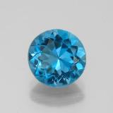 2 carat London Blue Round Facet Topaz 8mm