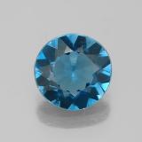 8mm Topaz 2ct Round Facet in London Blue