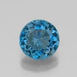 8mm Round Facet Topaz 2ct