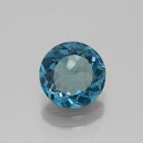 7mm Topaz 1.5ct Round Facet in London Blue
