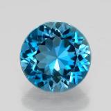 8 mm Round Facet Topaz 2ct