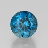 2 carat London Blue Round Facet Topaz 7 mm