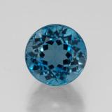 8mm Topaz 3ct Round Facet in London Blue