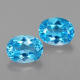 9mmx7mm Oval Facet Topaz 5ct