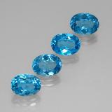7 carat Swiss Blue Oval Facet Topaz 8x6
