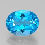 Click for Details 9x7mm Topaz 2.5ct Oval Facet in Swiss Blue