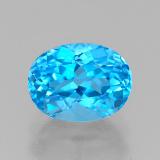 Click for Details 2 carat Swiss Blue Oval Facet Topaz 8x6