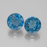 3 ct VVS Round Facet Topaz 7 mm