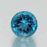 7mm Topaz 2ct Round Facet in London Blue