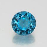 7 mm Topaz 1.5ct Round Facet in London Blue