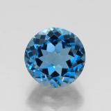 8 mm Topaz 2.5ct Round Facet in London Blue