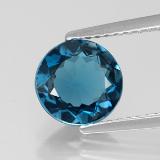 8mm Round Facet Topaz 2ct