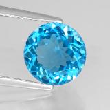 3 ct VVS Round Facet Topaz 9mm