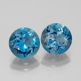 7.5 mm Topaz 4ct Round Facet in London Blue