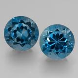7.5mm Round Facet Topaz 4ct
