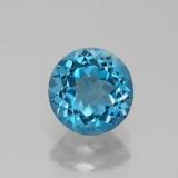 7mm Topaz 1.5ct Round Facet in London Blue